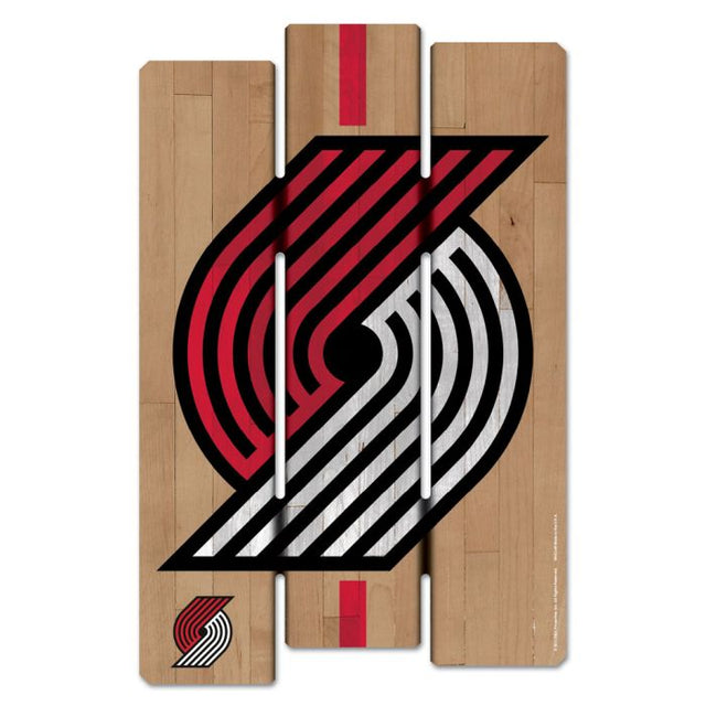 Portland Trail Blazers Wood Fence Sign