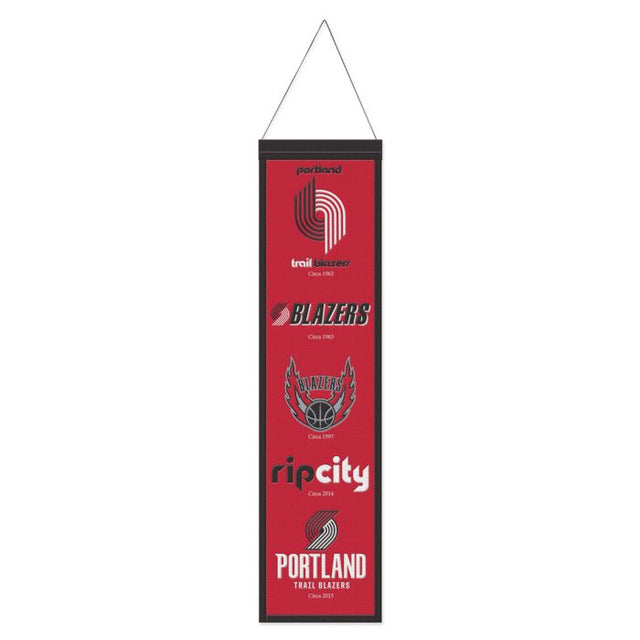 Portland Trail Blazers Wool Banner 8" x 32"