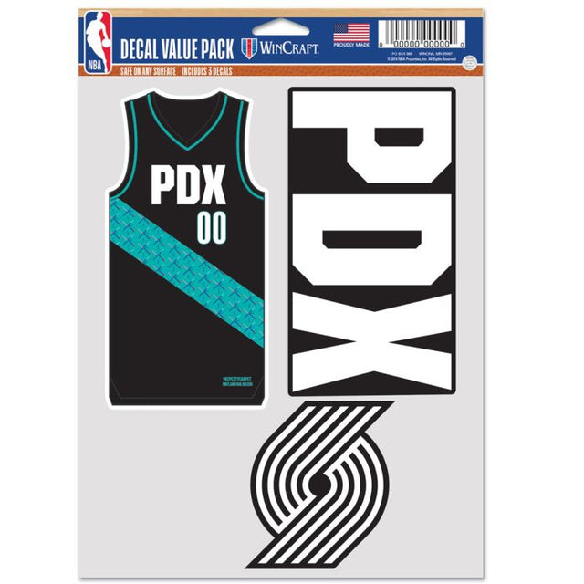 Portland Trail Blazers city Multi Use 3 fan pack