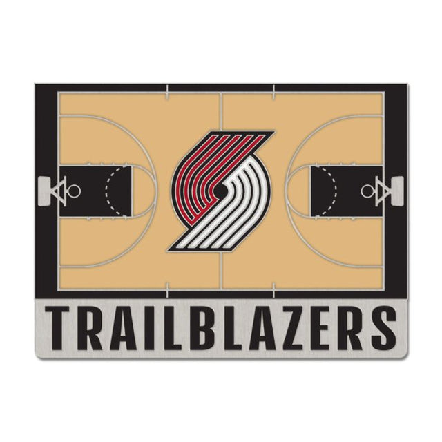 Portland Trail Blazers court Collector Enamel Pin Jewelry Card