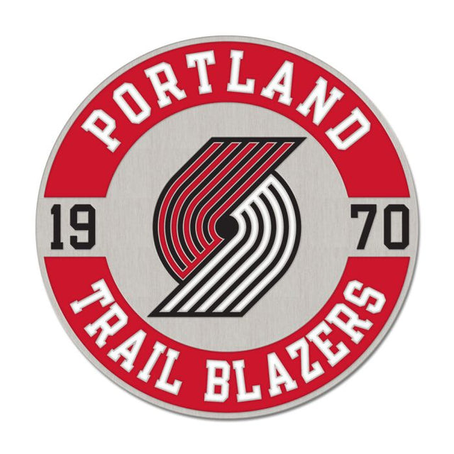 Portland Trail Blazers round est Collector Enamel Pin Jewelry Card