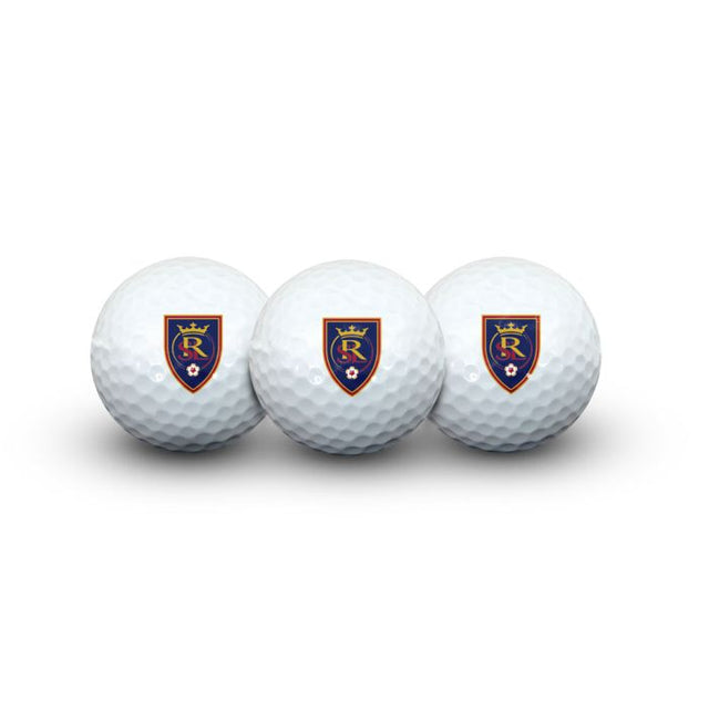 Pelotas de golf Real Salt Lake 3 en estuche tipo concha