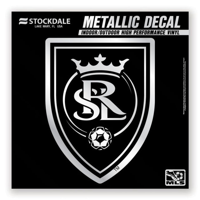 Calcomanía metálica de Real Salt Lake de 6" x 6"