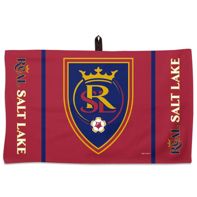 Toalla de gofre con el logotipo de Real Salt Lake / marca denominativa de 14" x 24"