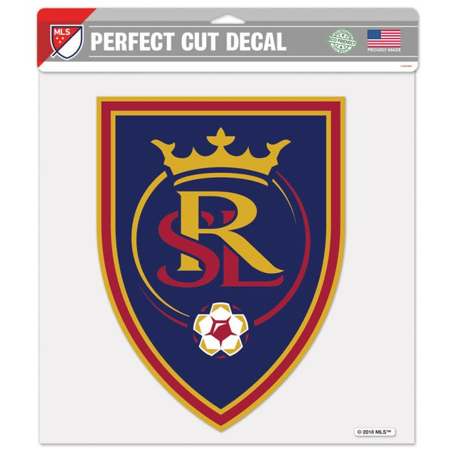 Calcomanía de color de corte perfecto de Real Salt Lake de 12" x 12"