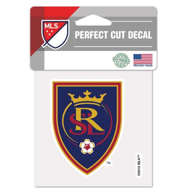 Calcomanía de color de corte perfecto de Real Salt Lake de 4" x 4"