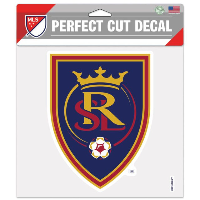 Calcomanía de color de corte perfecto de Real Salt Lake de 8" x 8"