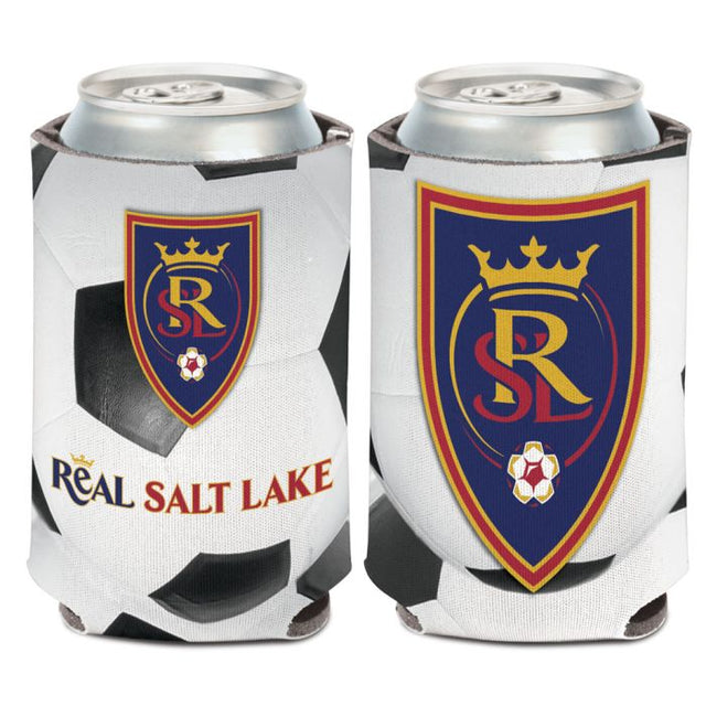 Enfriador de lata con forma de balón de fútbol Real Salt Lake de 12 oz.