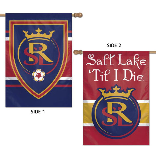 Bandera vertical de Real Salt Lake de 2 lados, 28" x 40"