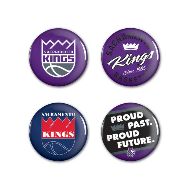 Sacramento Kings Button 4 Pack 1 1/4" Rnd