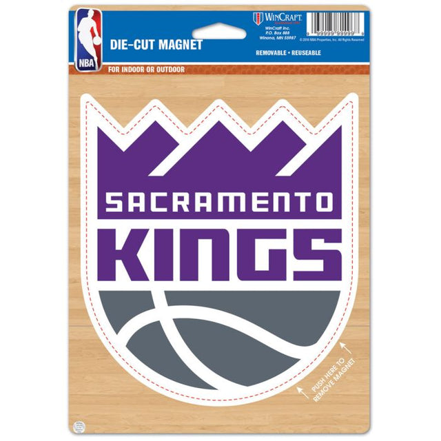 Sacramento Kings Die Cut Logo Magnet 6.25" x 9"