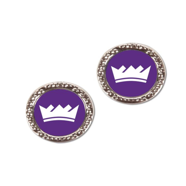 Sacramento Kings Earrings Jewelry Carded Round