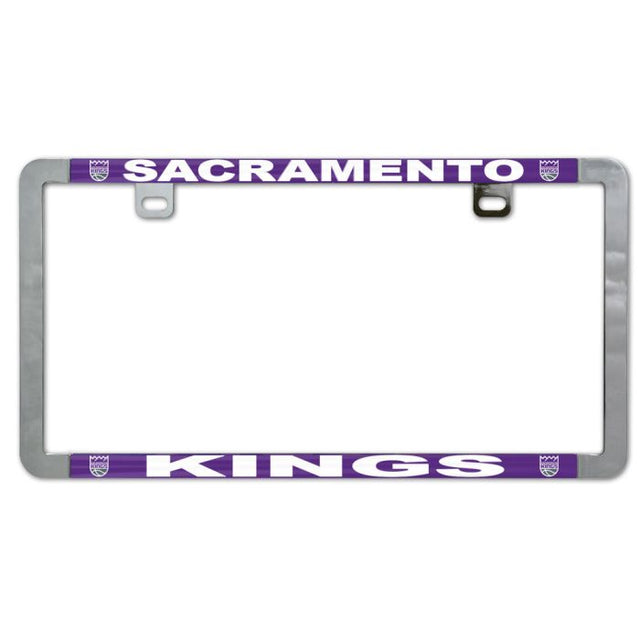 Sacramento Kings Metal Lic. Plate Frame Slim