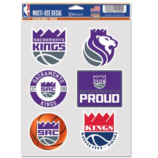 Sacramento Kings Multi Use 6 fan Pack