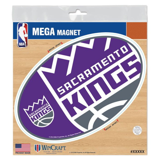 Imanes para exteriores de los Sacramento Kings, 6" x 6"