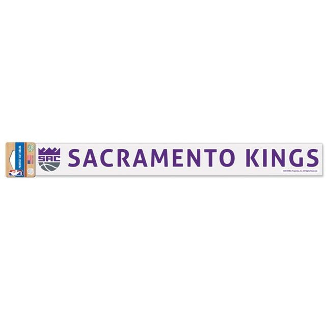 Calcomanías de los Sacramento Kings de corte perfecto de 2" x 17"