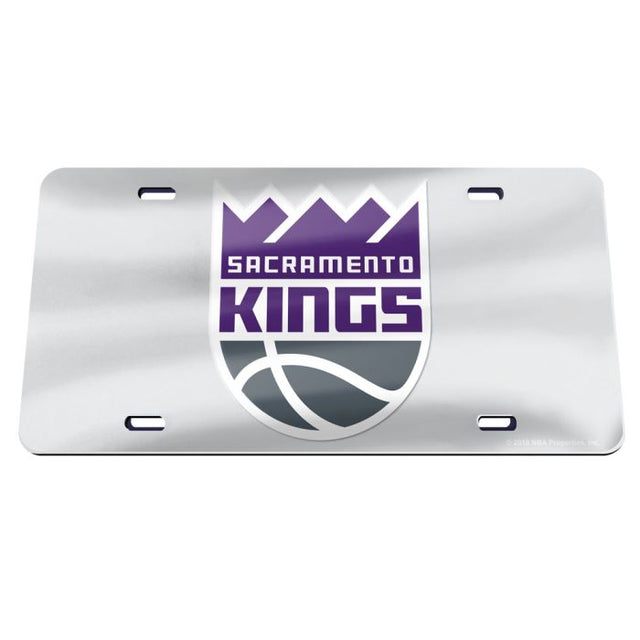 Sacramento Kings SILVER Specialty Acrylic License Plate