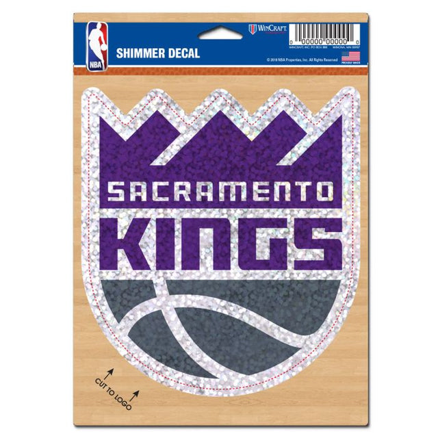 Calcomanías brillantes de Sacramento Kings de 5" x 7"