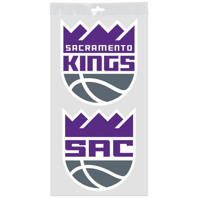 Calcomanías para ventanas de Sacramento Kings de 4" x 7"