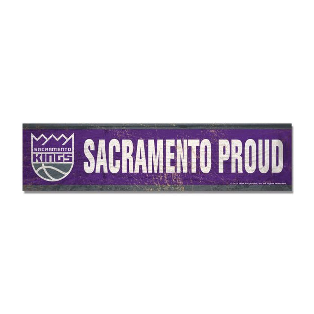 Sacramento Kings Wooden Magnet 1.5" X 6"