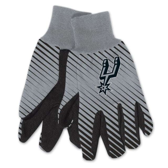 Guantes de dos tonos para adultos de los San Antonio Spurs