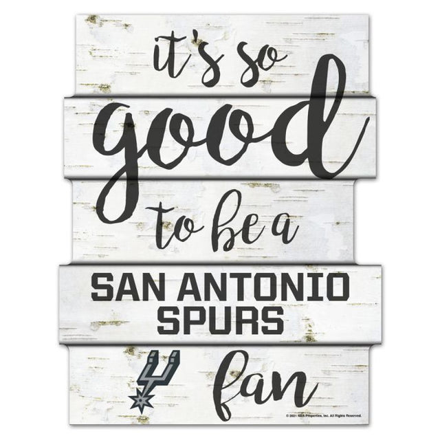 San Antonio Spurs BIRCH Wood Sign 11"X14"