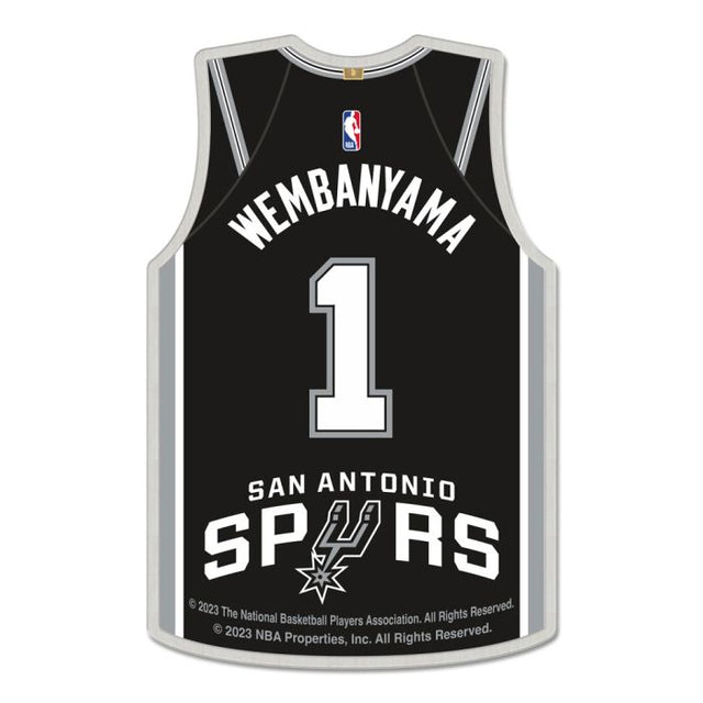 San Antonio Spurs Collector Pin Jewelry Card Victor Wembanyama