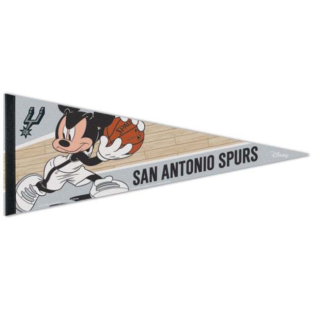 Banderín premium de Disney de los San Antonio Spurs de 12" x 30"