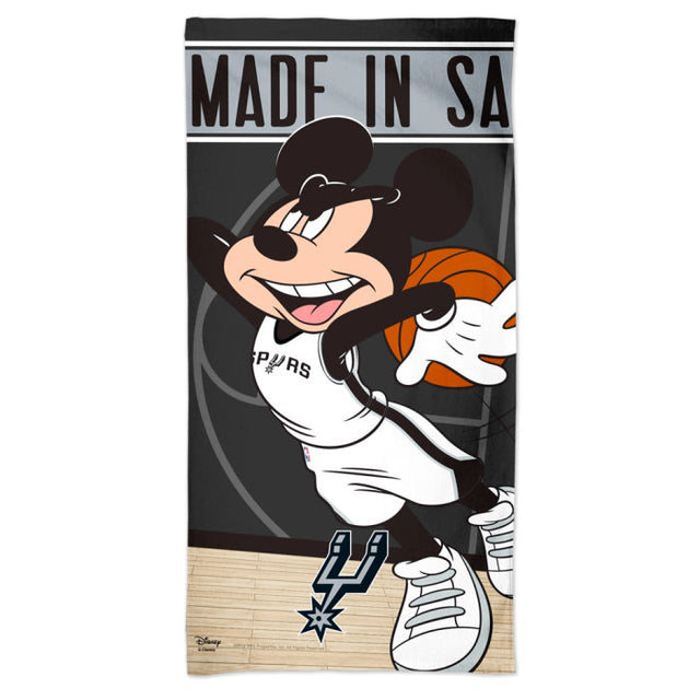 Toalla de playa Spectra de Disney de los San Antonio Spurs de 30" x 60"