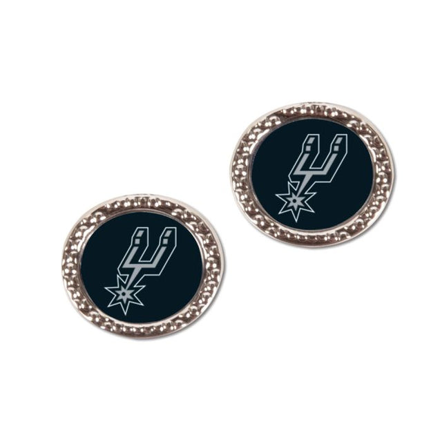 Pendientes de los San Antonio Spurs Joyería Cardada Redonda