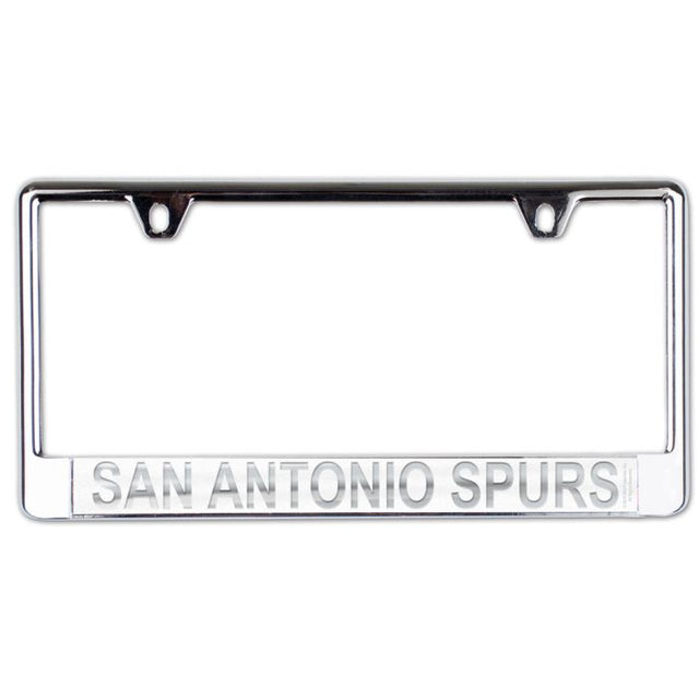 San Antonio Spurs FROST Lic Plate Frame B/O Printed