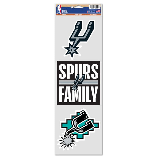 San Antonio Spurs Fan Decals 3.75" x 12"