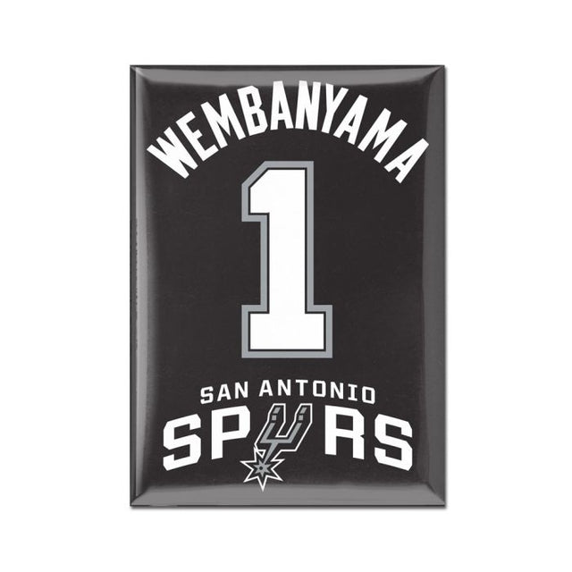 San Antonio Spurs Metal Magnet 2.5" x 3.5" Victor Wembanyama