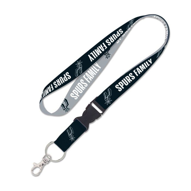 San Antonio Spurs SLOGAN Lanyard w/detachable buckle 1"