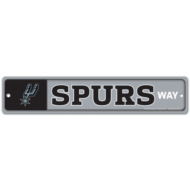 San Antonio Spurs Street / Zone Sign 3.75" X 19"