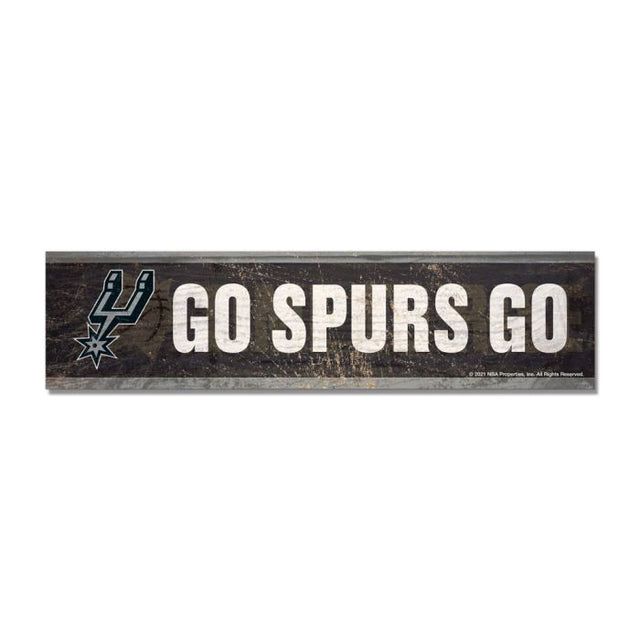 San Antonio Spurs Wooden Magnet 1.5" X 6"