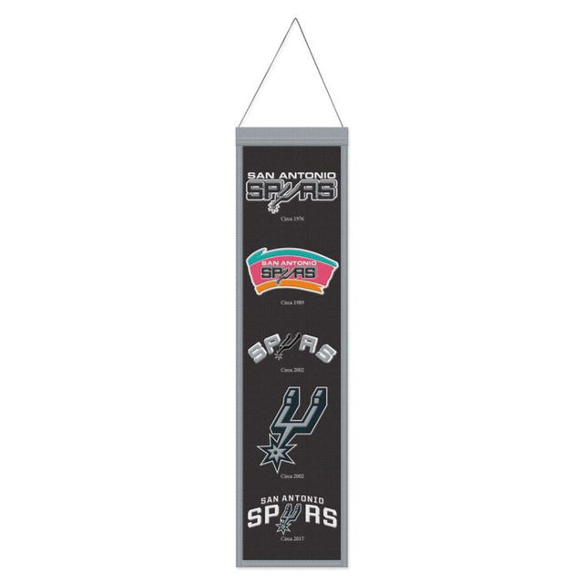 San Antonio Spurs Wool Banner 8" x 32"