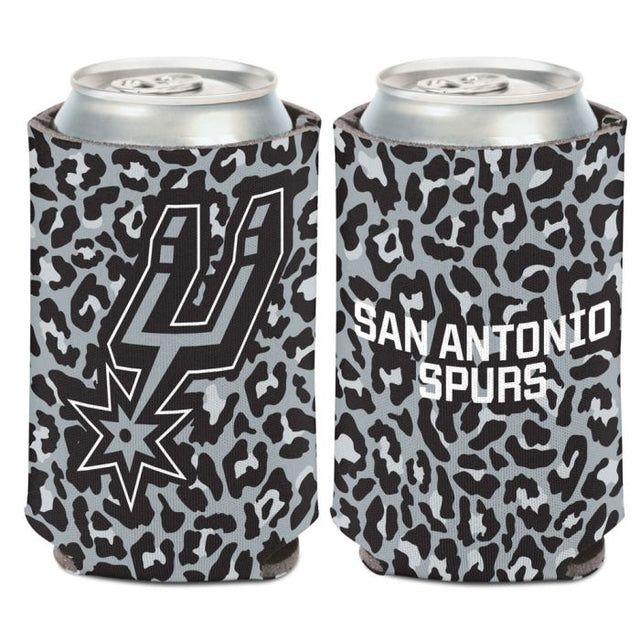 San Antonio Spurs leopard Can Cooler 12 oz.