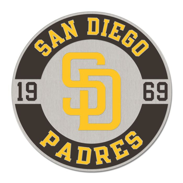 San Diego Padres CIRCLE ESTABLUSHED Collector Enamel Pin Jewelry Card