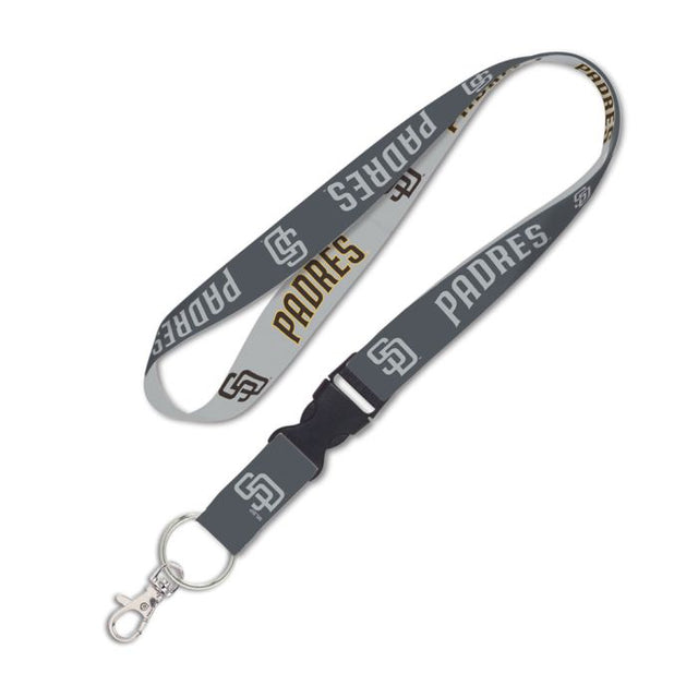 San Diego Padres Charcoal Lanyard w/detachable buckle 1"