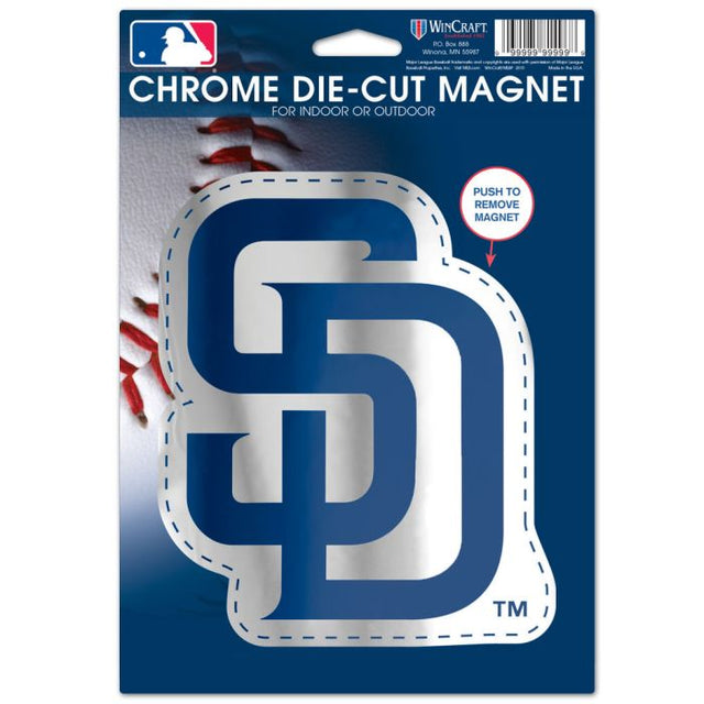 San Diego Padres Chrome Magnet 6.25 x 9