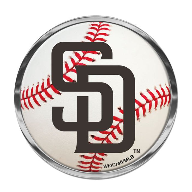 San Diego Padres Chrome Metal Domed Emblem