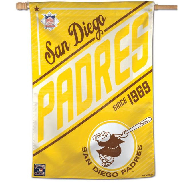 San Diego Padres / Cooperstown Cooperstown Vertical Flag 28" x 40"