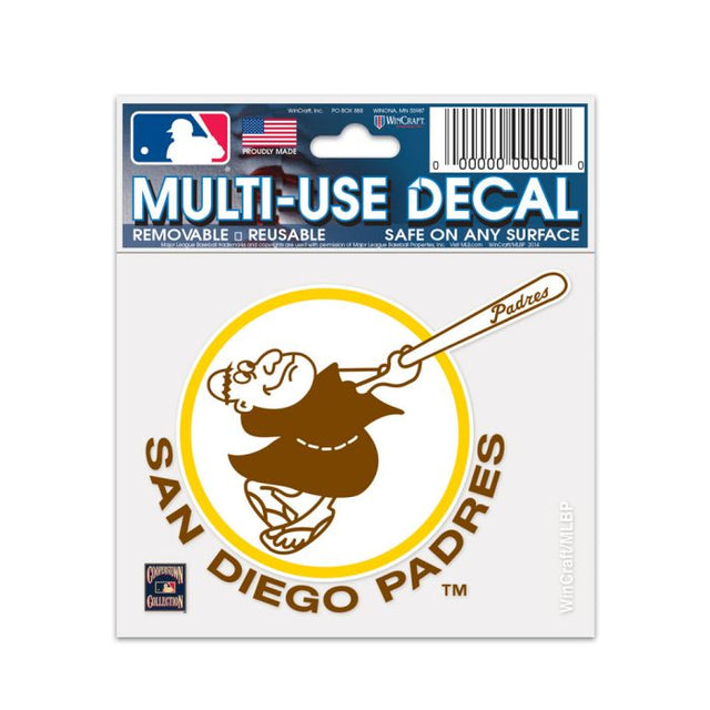 San Diego Padres / Cooperstown Multi-Use Decal 3" x 4"