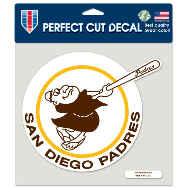 San Diego Padres / Cooperstown Perfect Cut Color Decal 8" x 8"