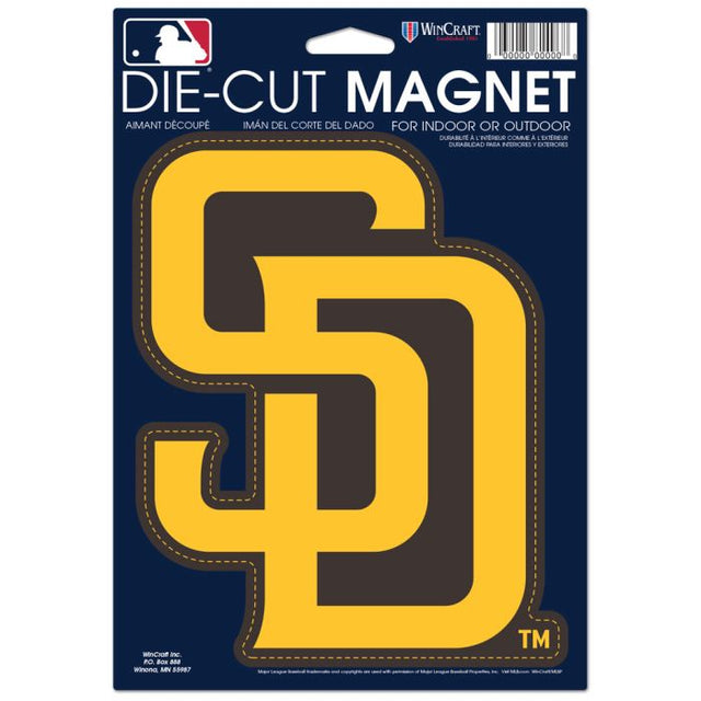 San Diego Padres Die Cut Logo Magnet 6.25" x 9"