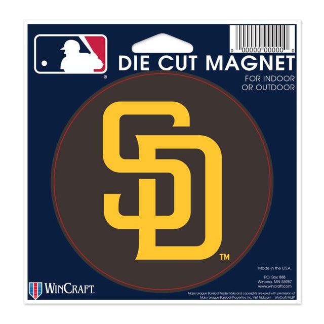 San Diego Padres Die Cut Magnet 4.5" x 6"