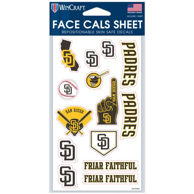 San Diego Padres Face Cals 4" x 7"