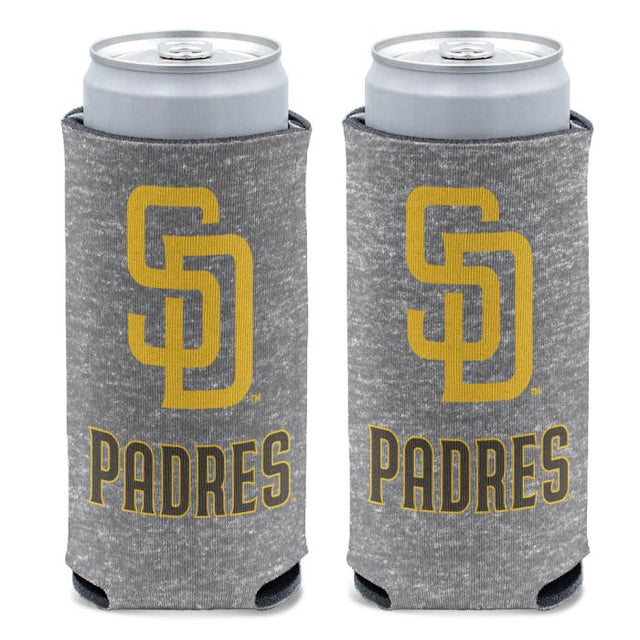 Enfriador de latas delgado de 12 oz color GRIS de los Padres de San Diego