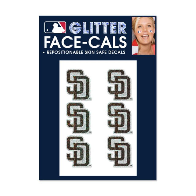 San Diego Padres Glitter Tattoo 6 Pack